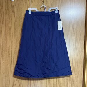 NWT Uniqlo Women’s Medium Quilted Wrap Skirt Blue